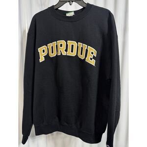 Purdue University Boilermakers Champion Crewneck Sweatshirt Black Sz M
